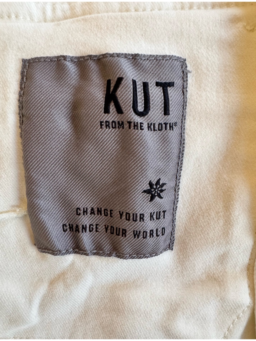 Kut from the Kloth Cream Denim Chore Jacket - Picture 13 of 13